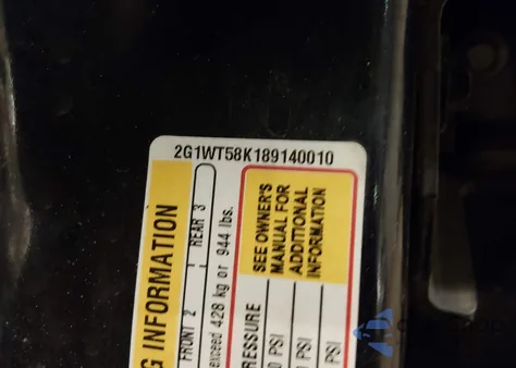 2008 Chevrolet Impala Lt z USA, uszkodzony, nr VIN 2G1WT58K189140010